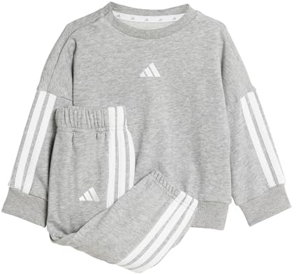 adidas Unisex Baby ESSENTIALS JOGGER, Medium Grey Heather/White, 12-18 Months
