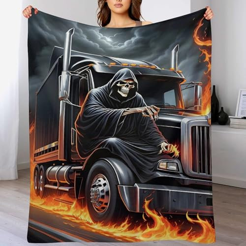 AAPZY Premium Wohndecke - LKW Decke Flannel - Extra Weiche TV- Decke Vier Jahreszeiten Wohndecke Dicke Couchdecke Für Bett/Sofa (150×200cm)