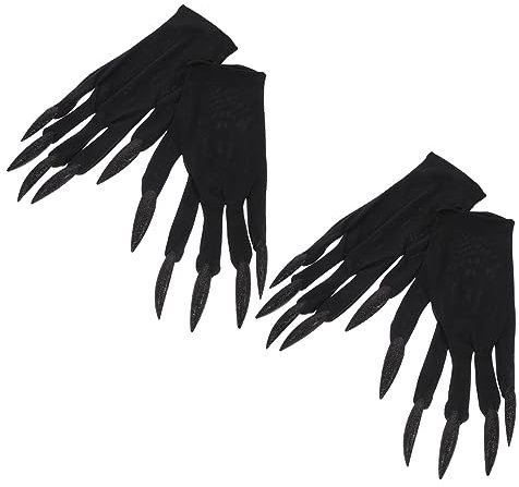 GALPADA Glove Masquerade Gloves Long Nails Perfect for Halloween or Costume Party