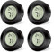 Jewan Hygrometer Thermometer, Digital Raumthermometer 4 Stücke Mini Innen Hydrometer, 2 in 1 Temperatur und Luftfeuchtigkeitsmesser für Innenraum Gewächshaus Wohnzimme, ℃/℉ Verstellbar