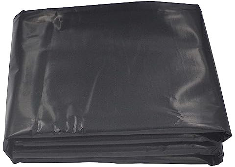 Membrana di rivestimento per laghetti, Rivestimento for laghetti in HDPE, spessore 0,12 mm, nero, for laghetti Koi, membrana impermeabile for piscine, giardini e paesaggi, diverse misure.(3x7m(9.8x23f