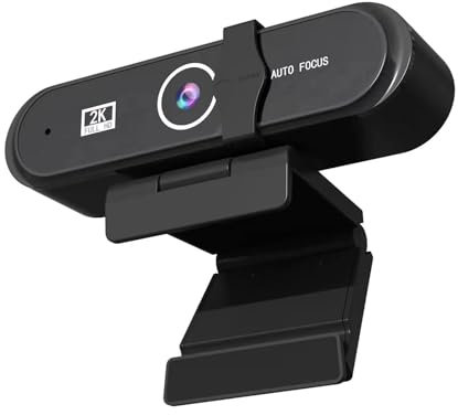 B9 Webcam Chiaramente Visivo per PC con Focalizzato Automatico E Microfono per Videochiamate Domestiche E Streaming USB Webcam