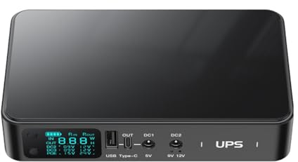 UPS Backup Power Supply 5V9V12V Voltages Adjustable for Internet Router Cameras