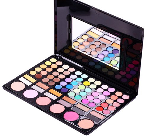 Accessotech 78 colori ombretto palette trucco set trucco box con specchio