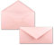 25 Brief-Umschläge Rosa DIN Lang - 110 x 220 mm (11 x 22 cm) - Nassklebung ohne Fenster - Ideal für Einladungs-Karten - Serie FarbenFroh