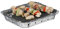 Relaxdays Griglia Monouso, Instant Barbecue, 2 Piedini, 500 g di Carbonella Inclusi, BBQ con Accensione Duratura,Argento
