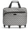 MISAKO Mina Rollkoffer mit Aufdruck - Tragbarer Laptop-Trolley mit Rollen - Reisekoffer mit Laptop- und Dokumentenfach Mina Schwarz 39 X 44 X 15 cm