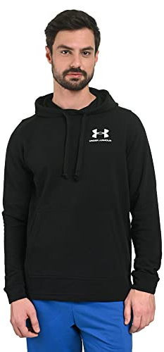 Under Armour Mens Sportstyle Terry Logo Hoodie, sporty and quick-drying hoodie, breathable and warm sweater for men