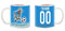 Tazza Mug Personalizzabile adatta a Napoli Tuo nome e numero Pallone p tifosi azzurri
