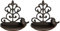 Selections Cast Iron Wall Mounted Bird Feeder (Pack of 2)