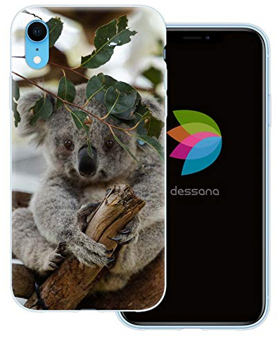 dessana Koala transparente Schutzhülle Handy Case Cover Tasche passend für Apple iPhone XR Koala Beuteltier