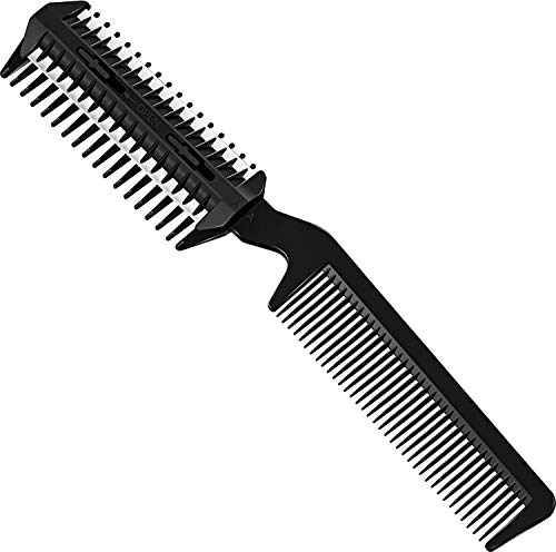 Kamm Haarschneider Doppelseitiges Haar Verdünnung Kamm Haarschneider Kamm Doppelkante Haarentfernung Kamm Schneiden Schere für Dünnes oder Dickes Haar Schneiden, Styling, Friseur