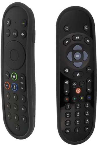 Funda Protectora de Silicona para Sky Q Touch y no Touch Mandos a Distancia, Antideslizante, a Prueba de Golpes,Lavable (Negro)
