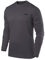 TCA Element Sport Langarmshirt Herren - Funktionsshirt mit Rundhalsausschnitt - Laufshirt Running Shirt atmungsaktiv - Langarm Sportshirt - Sport Oberteil - Grau, M