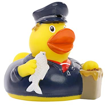 Schnabels Quietsche-Ente Hamburg - Geschenk für Geburt Geburtstag Namenstag Kinder Baby Freund-in Mädchen Junge - Spielzeug Bade-Ente Badewanne Deko