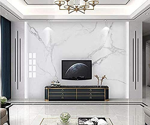 Weiße graue Marmor moderne Tapete für Schlafzimmer Wohnzimmer Wand Dekorations Wandbild fototapete 3d effekt tapeten Wohnzimmer Schlafzimmer kinderzimmer-350cm×256cm