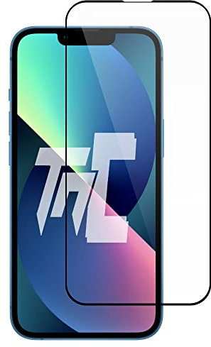 TM-Concept® Verre trempé pour Apple iPhone 13 - Gamme Integral Protect - Cadre Noir - Vitre de protection radian 2.5D - Résistance chocs et rayures 9H - Qualité AAA+ [ 1 unité ]
