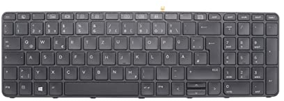 xiixtoo DE Keyboard for HP Probook 450 G3 450 G4 455 G3 455 G4 470 G3470 G4650 G2 655 G2 837551-041GR German Layout Keyboard QWERTZ Black