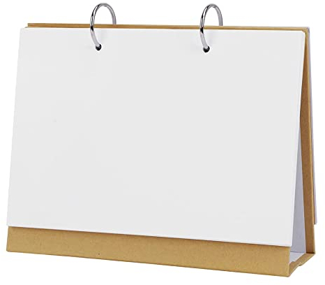 DIY Tischkalender Kraftpapier Tischkalender Querkalender 2022 Kalender Jahresplaner Aufstellbarer do-it-yourself Kalender Querkalender für Büro Zuhause