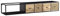 möbelando Lowboard Hängend Mango Massivholz/Metall 150x25x35 cm TV-Schrank Schwarz | Design Fernsehtisch Modern | Fernsehschrank Wand | TV-Kommode Fernsehkommode zum Aufhängen