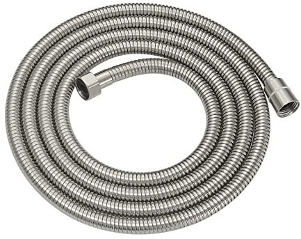 RUMOSE Shower Hose 98 inches Shower Head Hose Shower Head Extension Hose Extra Long Stainless Steel Shower Hose Attachment Flexible Handheld Shower Sprayer Hose, Brushed Nickel