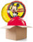 NEU Ballongrüsse, Ballonpost, Ballonversand Mickey Mouse Forever HBD, 3 Ballons