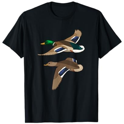 Flying Mallards Duck Hunting Bird Lover T-Shirt T-Shirt