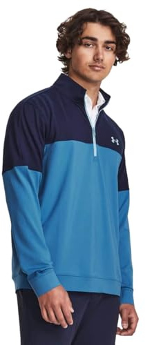 Under Armour Herren Storm Midlayer Half Zip, (466) Cosmic Blue / Midnight Navy / Blizzard, XXL