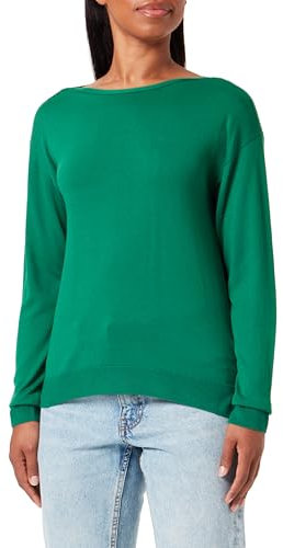 United Colors of Benetton Maglia Sc Barca M/L 103cd102l, Maglione Donna, Verde Bottiglia 1U3, S