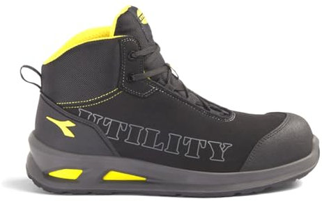 Utility Diadora, Scarpe Antinfortunistiche Unisex, Smart SOFTBOX Mid S3L FO SR ESD, Colore Black, Taglia 39