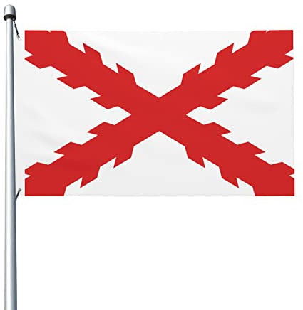 Bandera de la cruz de las banderas de Borgoña 3x5 pies Bandera de decoración al aire libre Bandera ligera Banderas de fiesta en casa Patio 3x5 Banderas