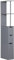 HOMCOM Tall Bathroom Cabinet, Freestanding Bathroom Storage Cabinet with 2-Tier Shelf and Drawers, Narrow Cupboard Storage Unit, Grey