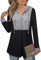 Siddhe Damen Pullover Elegant Longpullover für Damen Hoodie mit Aufdruck Tunika Langarm Sweatshirt Kapuzenpullover Oberteile Pulli mit Kapuzen Longshirt A-Linie Locker Lang Shirt Tops, Hahnentritt L