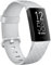 Vancle Silikon Sport Ersatzarmband für Fitbit Charge 4/3/SE - Damen und Herren (L, Silbergrau)
