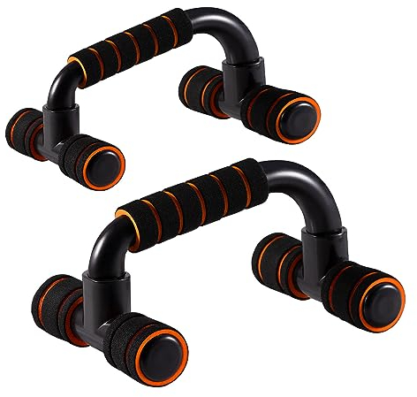 Lot de 2 / 1 paire de poignées pour pompes - Barres antidérapantes avec poignée en mousse - Pour l'entraînement musculaire, la musculation, la poitrine