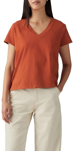 Levi's Boxy Vneck Tee Picante Slub, Picante, S
