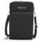 DOB SECHS Small Crossbody Phone Bag for Women, PU Leather Mobile Phone Purse with Adjustable Shoulder Strap, Card Slots, Cellphone Travel Handbags Coin Wallet for Ladies, Black
