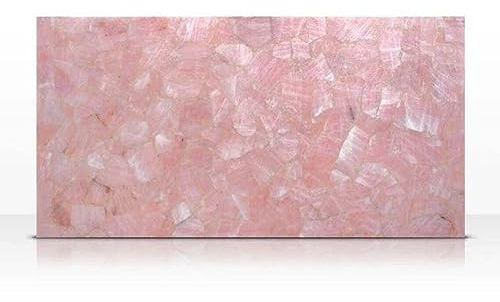 Gifts And Artefacts 61 x 91,4 cm rosa Marmor, rechteckige Form, Epoxidharz, Mitteltischplatte für Heimdekoration, Rosenquarz-Esszimmertisch mit königlichem Look