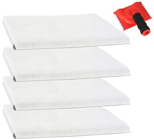 4 Pack of Paint Edger Replacement Pads, Edge Painting Tool for Walls Pads Paint Edger Pad for Painting Wall Refills Paint Pads for Ceiling Corner Painter Trim Paint Edger Tool