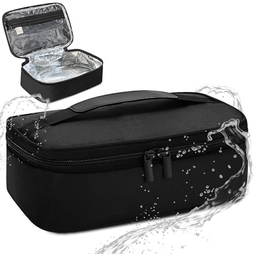 iulica®️ - Bolsa Térmica Porta Alimentos Pequeña - Diseño Compacto y Sofisticado | Material Oxford Impermeable y Fácil de Limpiar | Nevera Portátil Pequeña de Tela, Ideal para Uso Diario