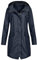 Générique Impermeable Femme Casual Blouson Coton Veste Hiver Sherpa Manteau Doudoune Chaude Oversize Coupe-Vent Pas Cher 04Marine XXL