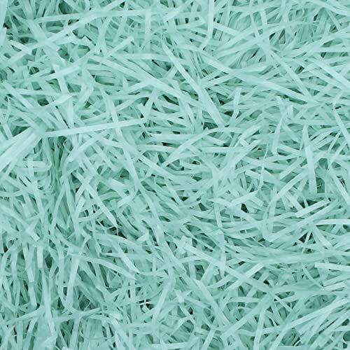 200g Raffia Remplissage Cadeau Hamper Shred Papier Déchiqueté Remplissage Cadeau pour Party Hamper Remplissage et Emballage Cadeau pour Boîte Cadeau Décorations (Bleu Vert)
