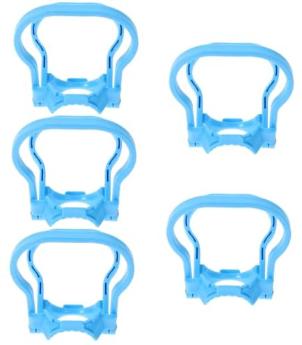 Cabilock 5 Piezas Levantador de Agua Mango de Barril de Agua Portabotellas de 5 galones Mango Antideslizante - Asidero para garrafas Azul elevadores de Cubos de Agua asa para balde de Agua