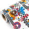 WRAPAHOLIC Geschenkpapierrolle für Rennautos, Mini-Rolle, 43,2 cm x 5,2 m, bezauberndes Tier- und Rennbahn-Design für Kindergeburtstag, Babyparty, Party