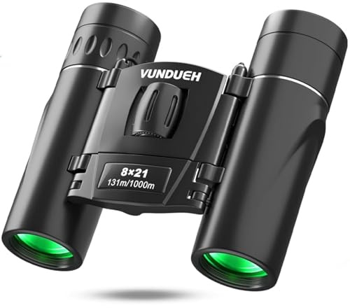 Mini Compact Binoculars for Adults and Kids - Waterproof High Powered Easy Focus Small Binocular, Ideal for Bird Watching, Hunting, Concert, Theater, Travel, Hiking, Sightseeing & Outdoor Sports