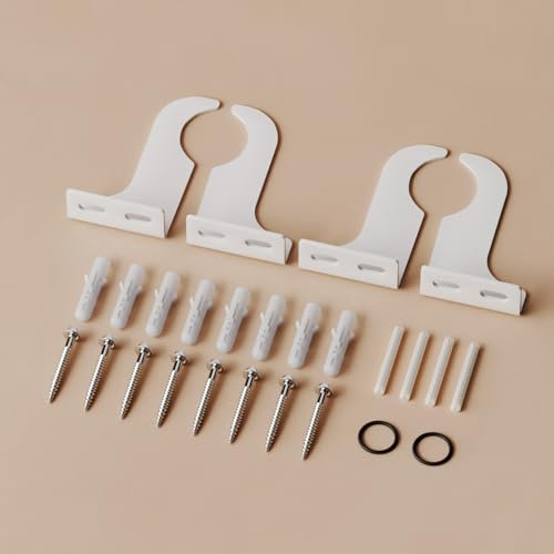 S’AFEILINA Soporte radiador 88mm, Kit Montaje Pared para radiador Plano, 2 Unidades