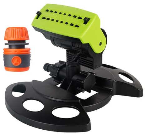 Cour Arroseur D'eau De Taille Moyenne Oscillateur Mini Oscillateur Rotation 180 degrés 16 Buses Étanche Réglable Universel Facile à Installer A