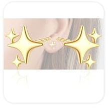JeweBella Stern Ohrringe Ohrstecker Damen mit Ohrstiften Silber 925 | Stern Ohrringe Damen Mädchen Kleine Ohrstecker Ohrringe Stern Stecker Schmuckgeschenke