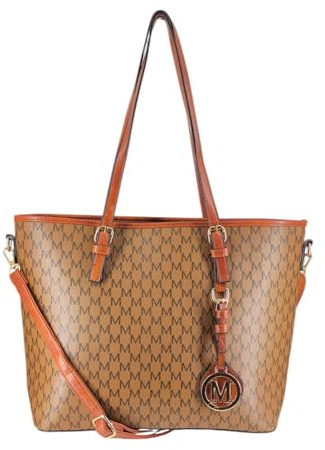 Generisch Damen Handtasche Shopper Groß mit Schulterriemen Shopper Tasche Damen Elegant Schultertasche Handtasche Damen Groß Business Umhängetasche mit Laptopfach A4
