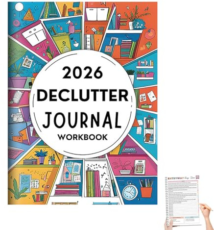 Agenda 2026 Declutter, 60 pagine, agenda per organizzazione familiare e pianificazione personale, pianificatore organizzativo guidato, trasforma la tua casa in 52 settimane, per case/ufficio prendere